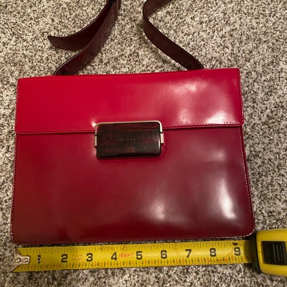 PRADA red hand bag - Picture 7 of 10